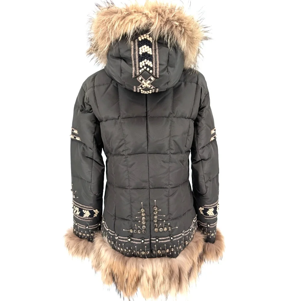 True vintage. RARE Bogner Jacket with Fur Trim - Picture 5 of 16